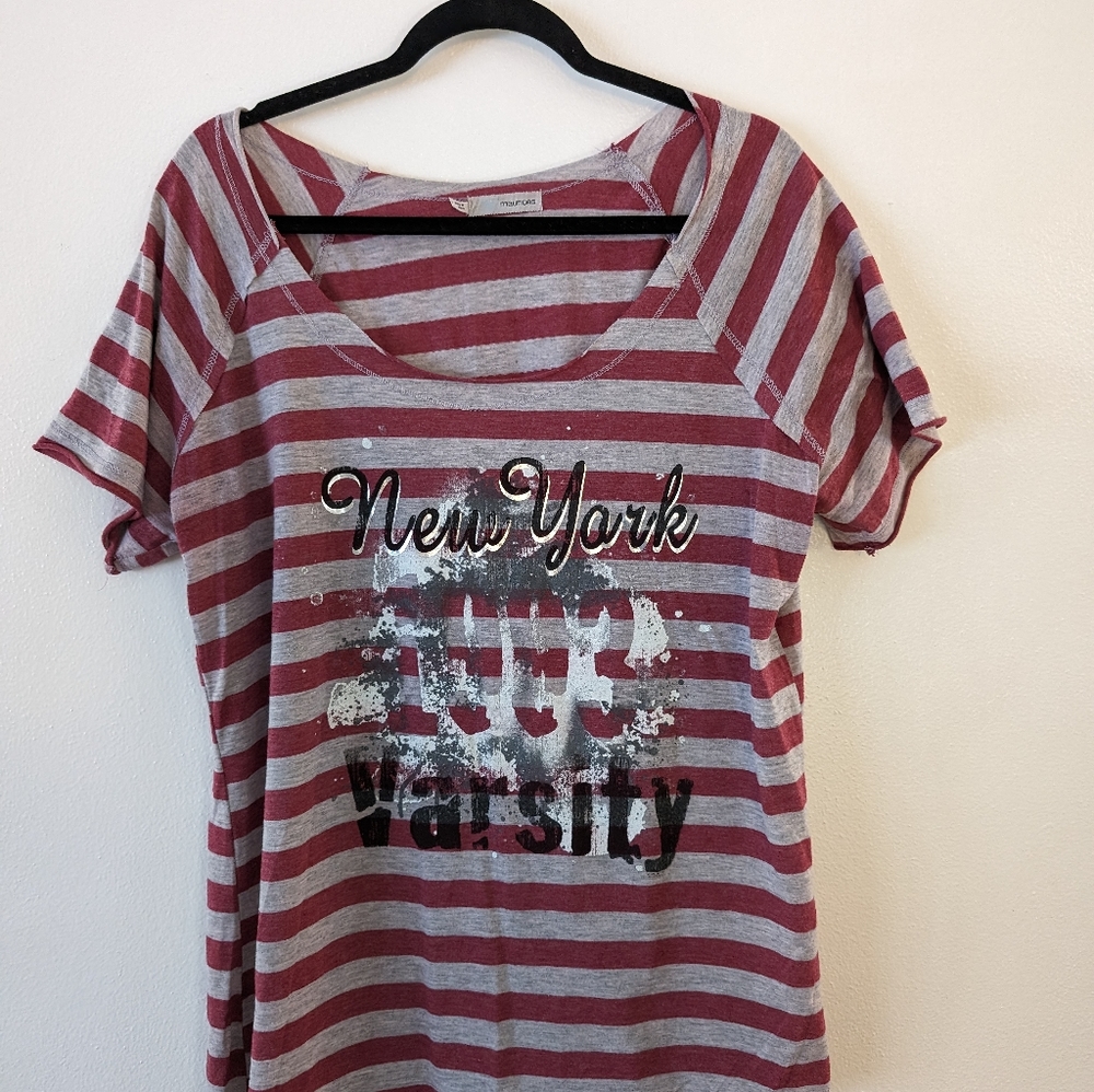 Women's Plus Size Striped Shirt, Maurices Brand, Size 1